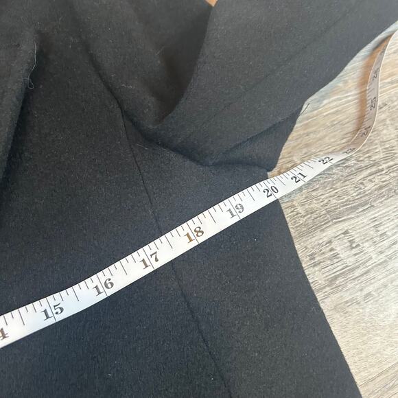 Forecaster of Boston Wool Long Coat Black Button Front Classic Vintage USA M - Picture 6 of 7